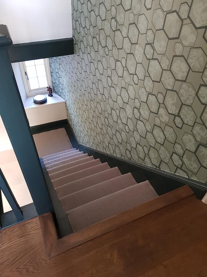 alternative flooring stair case